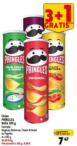 Promotions Chips pringles - Pringles - Valide de 06/09/2023 à 12/09/2023 chez Match