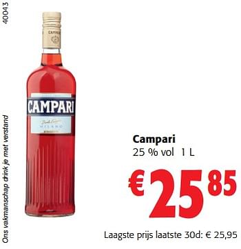 Promoties Campari - Campari - Geldig van 06/09/2023 tot 19/09/2023 bij Colruyt