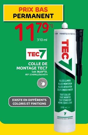 Promoties Colle de montage tec7 - Tec 7 - Geldig van 06/09/2023 tot 25/09/2023 bij Brico