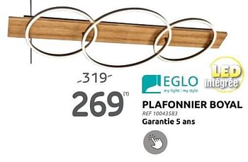 Promoties Plafonnier boyal - Eglo - Geldig van 06/09/2023 tot 25/09/2023 bij Brico