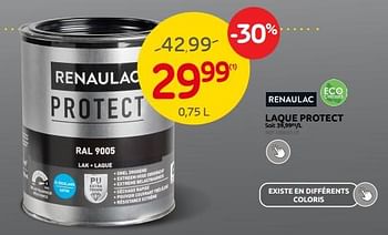 Promotions Laque protect - Renaulac - Valide de 06/09/2023 à 25/09/2023 chez Brico