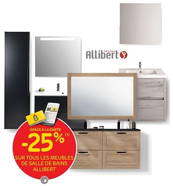 Promotions -25% sur tous les meubles de salle de bains allibert - Allibert - Valide de 06/09/2023 à 25/09/2023 chez Brico