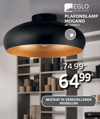 Promoties Plafondlamp mogano - Eglo - Geldig van 06/09/2023 tot 25/09/2023 bij Brico