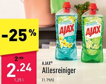 Promoties Allesreiniger - Ajax - Geldig van 11/09/2023 tot 23/09/2023 bij Aldi