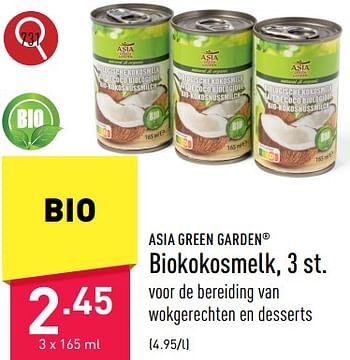 Promoties Biokokosmelk - Asia Green Garden - Geldig van 15/09/2023 tot 23/09/2023 bij Aldi