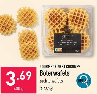 Promoties Boterwafels - Gourmet Finest Cuisine - Geldig van 11/09/2023 tot 23/09/2023 bij Aldi