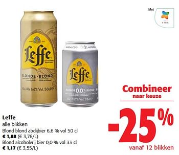 Promoties Leffe alle blikken - Leffe - Geldig van 06/09/2023 tot 19/09/2023 bij Colruyt