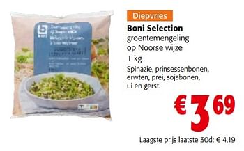 Promoties Boni selection groentemengeling op noorse wijze - Boni - Geldig van 06/09/2023 tot 19/09/2023 bij Colruyt