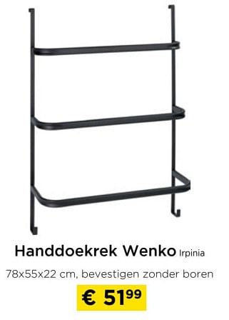 Promoties Handdoekrek wenko irpinia - Wenko - Geldig van 01/09/2023 tot 27/09/2023 bij Molecule