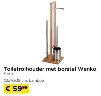 Promoties Toiletrolhouder met borstel wenko rivalta - Wenko - Geldig van 01/09/2023 tot 27/09/2023 bij Molecule