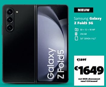 Promoties Samsung galaxy z fold5 5g - Samsung - Geldig van 07/09/2023 tot 02/10/2023 bij Base