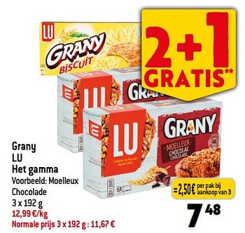 Promoties Grany lu - Lu - Geldig van 06/09/2023 tot 12/09/2023 bij Louis Delhaize