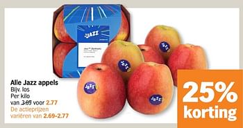 Promoties Alle jazz appels - Huismerk - Albert Heijn - Geldig van 11/09/2023 tot 17/09/2023 bij Albert Heijn