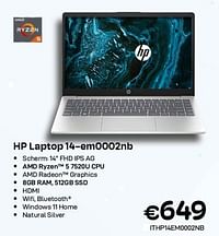 Hp laptop 14-em0002nb-HP
