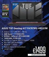 Asus tuf gaming a17 fa707nv-hx023w-Asus