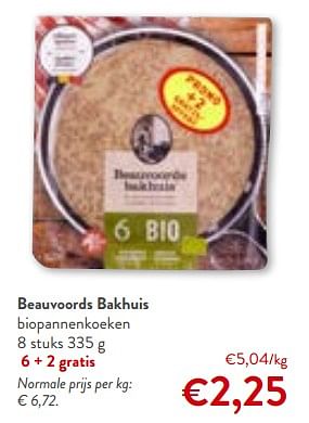 Promoties Beauvoords bakhuis biopannenkoeken - Beauvoords Bakhuis - Geldig van 06/09/2023 tot 19/09/2023 bij OKay