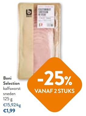 Promoties Boni selection kalfsworst sneden - Boni - Geldig van 06/09/2023 tot 19/09/2023 bij OKay