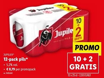 Promoties 12-pack pils - Jupiler - Geldig van 13/09/2023 tot 19/09/2023 bij Lidl