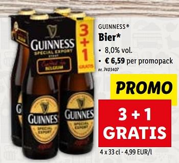 Promoties Bier - Guinness - Geldig van 13/09/2023 tot 19/09/2023 bij Lidl