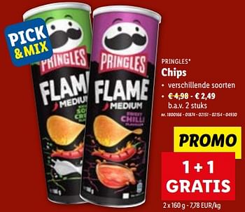 Promoties Chips - Pringles - Geldig van 13/09/2023 tot 19/09/2023 bij Lidl