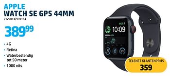 Promoties Apple watch se gps 44mm - Apple - Geldig van 01/09/2023 tot 30/09/2023 bij Auva