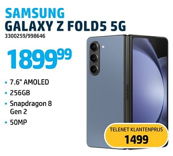 Promoties Samsung galaxy z fold5 5g - Samsung - Geldig van 01/09/2023 tot 30/09/2023 bij VCD