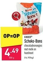 Promoties Schoko-bons - Kinder - Geldig van 22/09/2023 tot 01/10/2023 bij Aldi