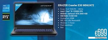 Promotions Erazer crawler e30 md62472 - Medion - Valide de 01/09/2023 à 30/09/2023 chez Compudeals