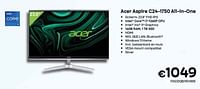Promoties Acer aspire c24-1750 all-in-one - Acer - Geldig van 01/09/2023 tot 30/09/2023 bij Compudeals