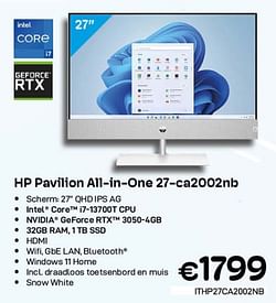 Hp pavilion all-in-one 27-ca2002nb