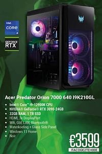 Acer redator orion 7000 640 i9k210gl-Acer