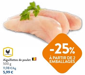 Promotions Aiguillettes de poulet - Huismerk - Okay Buurtwinkels - Valide de 06/09/2023 à 19/09/2023 chez OKay