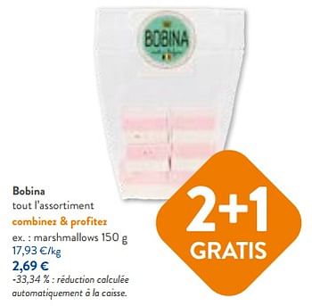 Promotions Bobina marshmallows - Bobina - Valide de 06/09/2023 à 19/09/2023 chez OKay