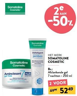 Promoties Afslankende gel 7 nachten - Somatoline - Geldig van 13/09/2023 tot 26/09/2023 bij DI