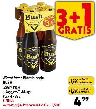Promoties Blond bier - bière blonde bush - Bush - Geldig van 13/09/2023 tot 19/09/2023 bij Match
