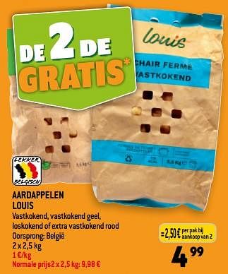 Promotions Aardappelen louis - Louis - Valide de 13/09/2023 à 19/09/2023 chez Smatch