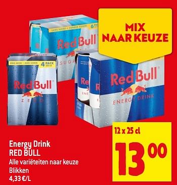Promotions Energy drink red bull - Red Bull - Valide de 13/09/2023 à 19/09/2023 chez Smatch
