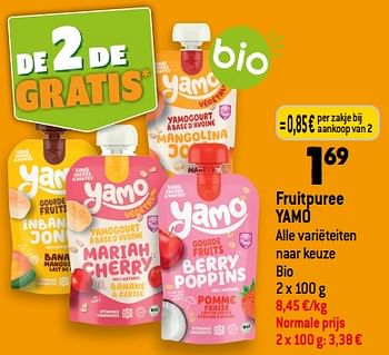 Promoties Fruitpuree yamo - Yamo - Geldig van 13/09/2023 tot 19/09/2023 bij Smatch