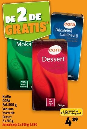 Promoties Koffie cora - Huismerk - Smatch - Geldig van 13/09/2023 tot 19/09/2023 bij Smatch