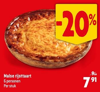 Promoties Malse rijsttaart - Huismerk - Smatch - Geldig van 13/09/2023 tot 19/09/2023 bij Smatch