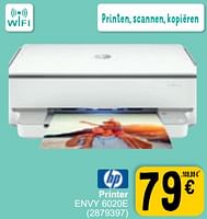 Promoties Hp printer envy 6020e - HP - Geldig van 12/09/2023 tot 25/09/2023 bij Cora
