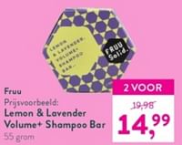 Lemon + lavender volume+ shampoo bar-Fruu