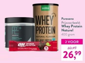 Promoties Whey protein naturel - Purasana - Geldig van 04/09/2023 tot 01/10/2023 bij Holland & Barret