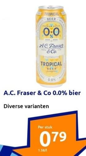 Promoties A.c. fraser + co 0.0% bier - A.C. Fraser & Co - Geldig van 13/09/2023 tot 19/09/2023 bij Action
