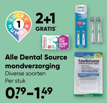 Promoties Alle dental source mondverzorging - Huismerk - Big Bazar - Geldig van 11/09/2023 tot 24/09/2023 bij Big Bazar