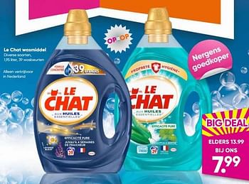 Promoties Le chat wasmiddel - Le Chat - Geldig van 11/09/2023 tot 24/09/2023 bij Big Bazar