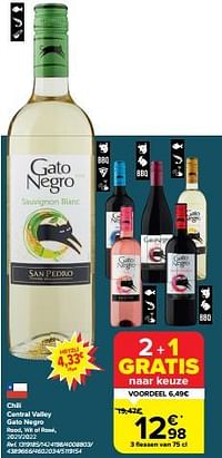 Chili central valley gato negro rood, wit of rosé, 2021-2022-Witte wijnen