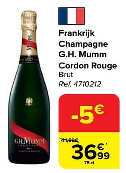 Frankrijk champagne g.h. mumm cordon rouge brut