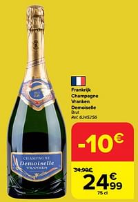 Frankrijk champagne vranken demoiselle brut-Champagne