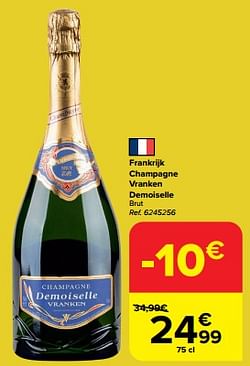 Frankrijk champagne vranken demoiselle brut